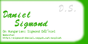 daniel sigmond business card